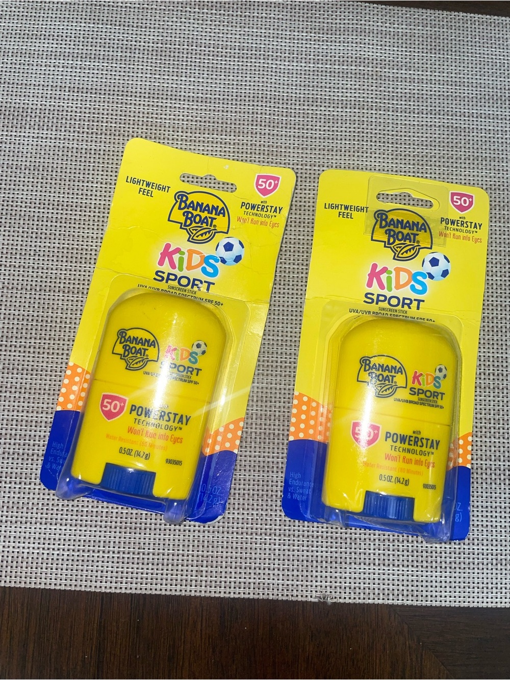 Banana Boat Kids Sport Sunscreen Stick SPF 50+ 0.5 oz Lot of 2 NEW